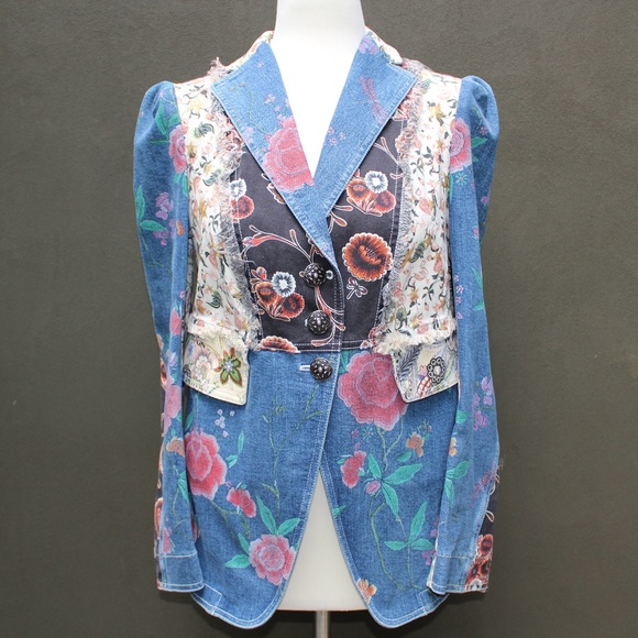 Roberto Cavalli Jackets & Blazers - Roberto Cavalli Blue Denim Jacket